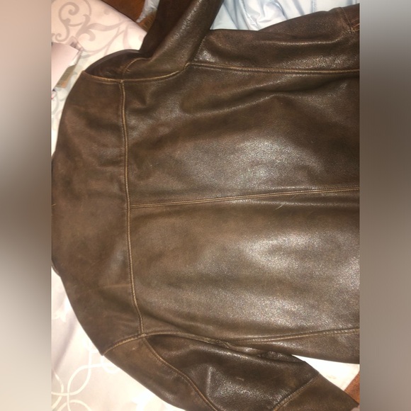 Oakwood Classic Brown Leather Jacket - Picture 7 of 8